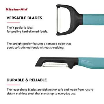 KitchenAid Aquasky Peeler Set of 2 for Effortless Peeling