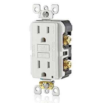 Leviton GFCI Outlet 20 Amp Self Test and Tamper-Resistant