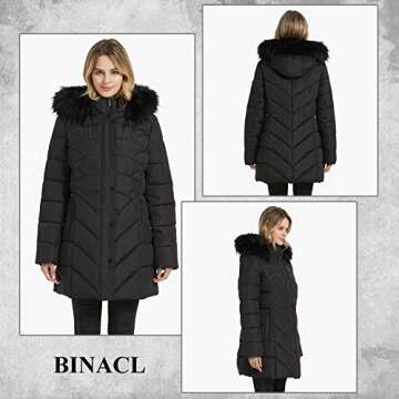 Stylish Women’s Thick Ski Jacket with Fur Hood