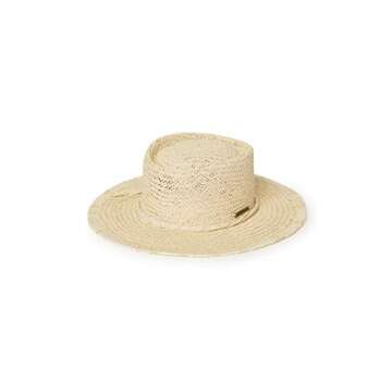 O'NEILL Women's Natural Flat Brim Straw Sun Hat