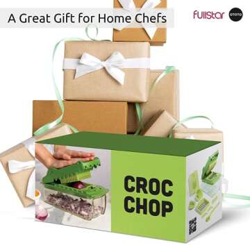 NEW!! Croc Chop by Fullstar X OTOTO, Vegetable Chopper, Food Chopper, Cool Kitchen Gadgets, Crocodile Onion Chopper, Housewarming Kitchen Gifts, Multifunctional Vegetable Cutter, Cooking Gifts Gadgets