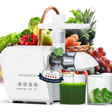 MegaWise Pro Juicer | High Juice Yield & Dual Speeds