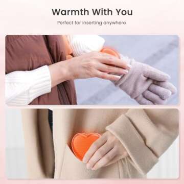 Cute Heart-Shaped Rechargeable Hand Warmers