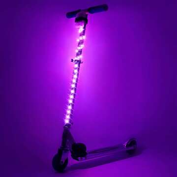 Colorful LED Scooter Stem Light with Remote Control