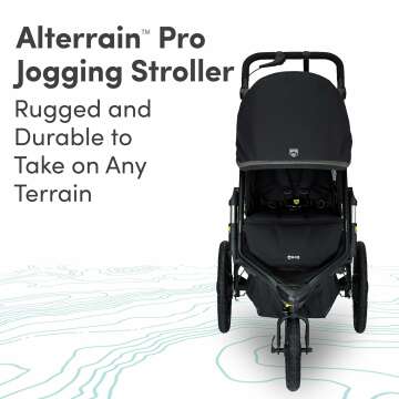 BOB Alterrain Pro Jogging Stroller - Black Comfort & Performance