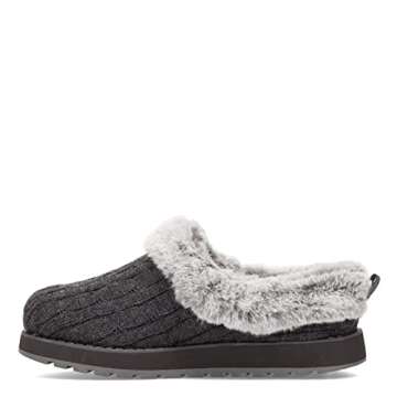 Skechers BOBS Ice Angel Slipper for Women, Charcoal