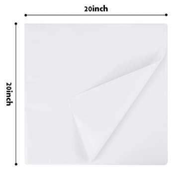 Simetufy 84 Sheets 20"x20" White Tissue Paper Bulk for Gift Bags, Wrapping Paper for Arts Craft, Mothers Day, Christmas Weddings, Birthdays and All Occasions Party Favor Decoration