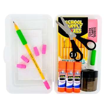 Back to School Supply Box Grades K-5 - School Supply Kit Back to School Essentials - 32 Pieces