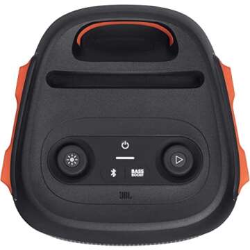 JBL PartyBox 110 Portable Party Speaker with Built-in Lights - Black (Renewed)