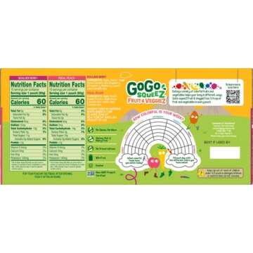 GoGo SqueeZ Variety Pack - Pedal Peach & Boulder Berry