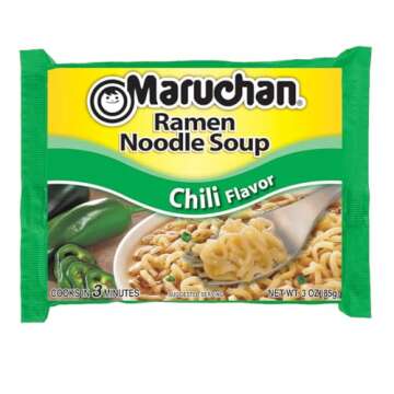 Maruchan Ramen Chili, Instant Ramen Noodles, Ready to Eat Meals, 3 Oz, 24 Count