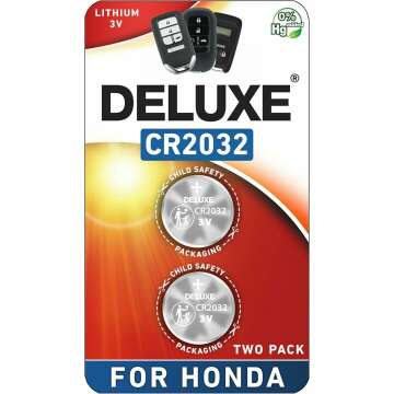 Honda Key Fob Replacement Battery - 2 Pack