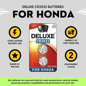 Honda Key Fob Replacement Battery - 2 Pack