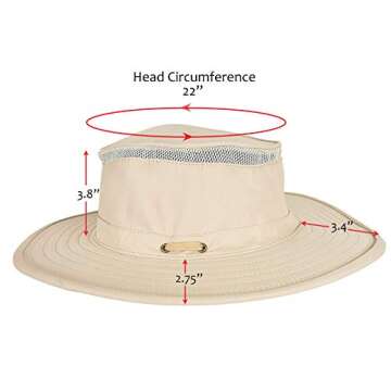 Fishing Hats Summer Outdoor UV Sun Protection Boonie Safaris Hat for Sailing Hiking Boating Gardening