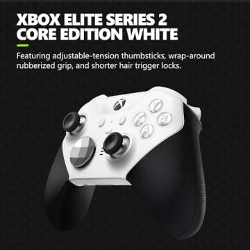 Xbox Elite Series 2 Core Wireless Gaming Controller – Multi-Platform Compatibility