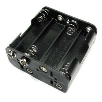 Corporate Computer 8 AA Battery Holder with Snap Connector 12V / 9.6V by Corpco