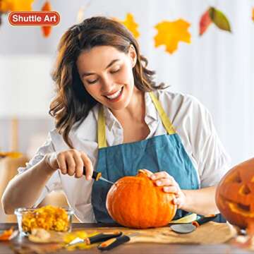 Pumpkin Carving Kit with Tools and Stencils