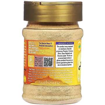 Rani Amchur (Mango) Ground Powder Spice 3oz (85g) PET Jar ~ All Natural, Indian Origin | No Color | Gluten Friendly | Vegan | NON-GMO | Kosher | No Salt or fillers