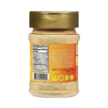 Rani Amchur (Mango) Ground Powder Spice 3oz (85g) PET Jar ~ All Natural, Indian Origin | No Color | Gluten Friendly | Vegan | NON-GMO | Kosher | No Salt or fillers