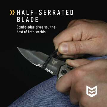 MISSION MADE Raptor Tactical Knife with Spring Assist