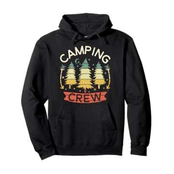 Camping Crew Shirt Kids Family Camping Shirts Matching Group Pullover Hoodie