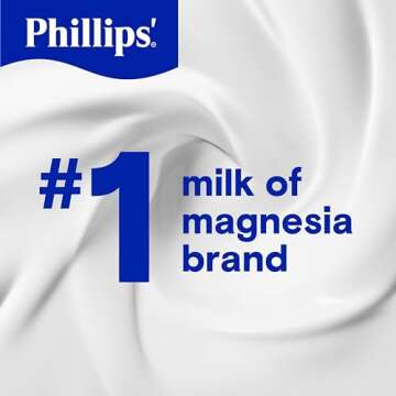 Phillips’ Milk of Magnesia Liquid Laxative, Wild Cherry Flavor, Stimulant Free, Cramp Free Relief of Occasional Constipation*, Effective in 30 minutes - 6 hours, #1 Milk of Magnesia Brand, 26 oz