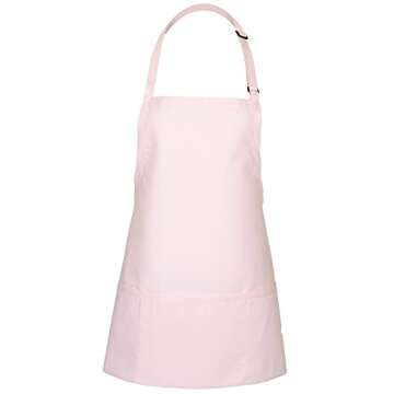 FAME Delta Plus Original Three Pocket Bib Apron - F10 - Pink (WFA81743PI)