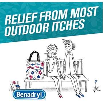 Benadryl Cooling Anti-Itch Spray 2 fl. Oz and Benadryl Extra Strength Itch Relief Stick 0.47 fl. oz, Both with Diphenhydramine 1 ea