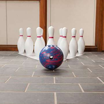 Champion Sports Bowling Set with Plastic Pins - Ball Included