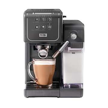 Mr. Coffee One-Touch CoffeeHouse+ Espresso, Cappuccino, and Latte Maker Home Coffee Machine with 19-Bar Italian Pump, and Milk Frother Ideal for Latte, Espresso, and Coffee Lovers