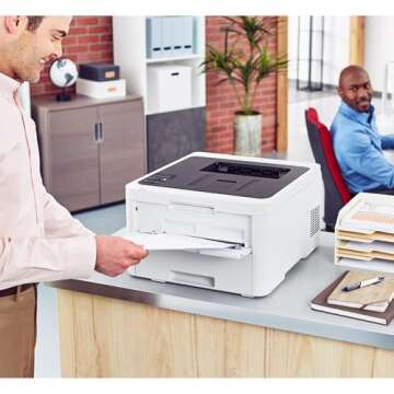 Brother HL-L3230CDW Compact Digital Color Printer Providing Laser Printer Quality Results with Wireless Printing and Duplex Printing, Amazon Dash Replenishment Ready, White