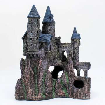 Wizard’s Castle Aquarium Decoration for Fresh/Saltwater