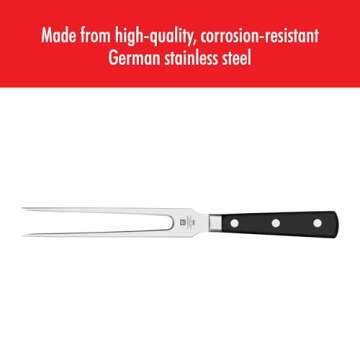 ZWILLING Professional S 2-Piece Razor-Sharp German Carving Knife Set, Made in Company-Owned German Factory with Special Formula Steel perfected for almost 300 Years, Dishwasher Safe