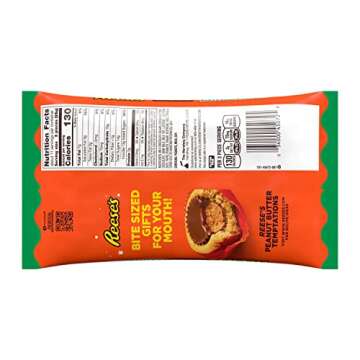 REESE'S Miniatures Milk Chocolate Peanut Butter Cups, Christmas Candy Bag, 9.9 oz