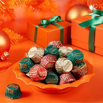 REESE'S Miniatures Milk Chocolate Peanut Butter Cups, Christmas Candy Bag, 9.9 oz