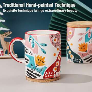 Handpainted Ceramic Mug Set