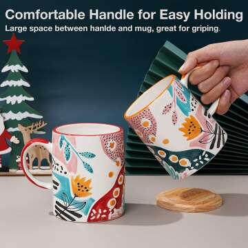 Handpainted Ceramic Mug Set