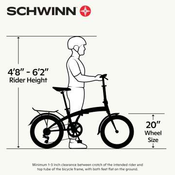 Schwinn Loop Folding Bike with 7-Speed and Rack