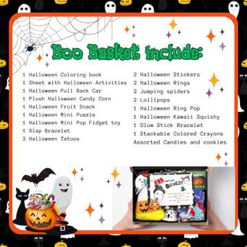 Halloween Boo Basket for Kids - Spooky Treats & Fun Gifts