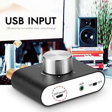 Nobsound Mini Bluetooth 5.0 Power Amplifier