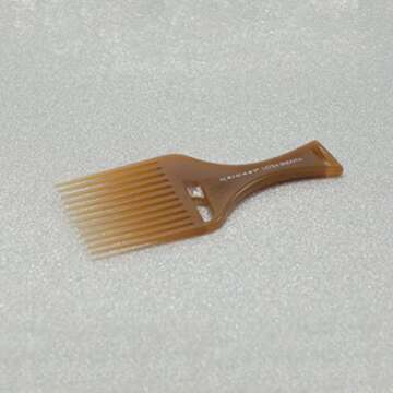 Cricket Ultra Smooth Hair Pick Comb for Volumizing, Detangling, and Reducing Frizz - Enriched with Argan, Olive Oil, and Keratin Infused, Ideal for Curly, Thick, and Long Hair