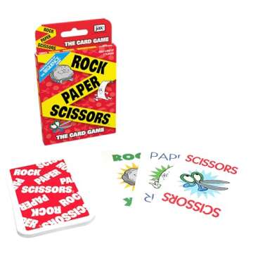 JAX Rock Paper Scissors Card Game Bilingual - It's the Fast, Fun Card Version of the Classic Game of Rock Paper Scissors, Ages 4 and Up, 2 Players