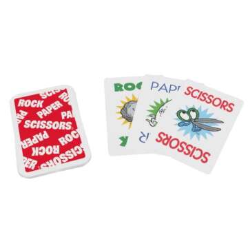 JAX Rock Paper Scissors Card Game Bilingual - It's the Fast, Fun Card Version of the Classic Game of Rock Paper Scissors, Ages 4 and Up, 2 Players