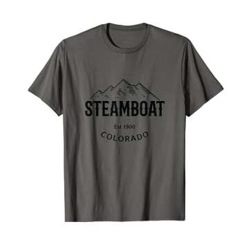 Original Steamboat Springs Colorado Rocky Mountains Novelty T-Shirt