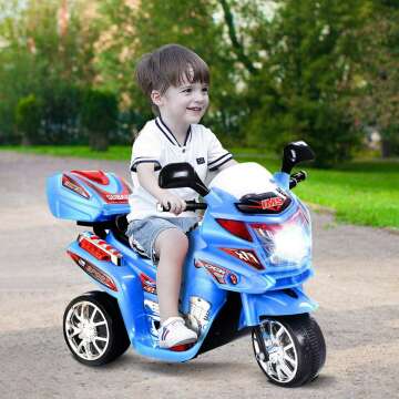 Costzon 6V Powered Ride On Motorcycle for Kids