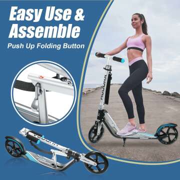 Durable HUDORA Scooters for Ages 6 to Adult - Big Wheels