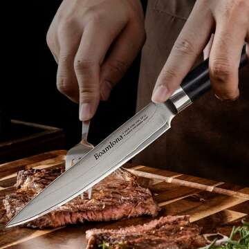 Ultra Sharp Steak Knives Set - 6 Premium Knives