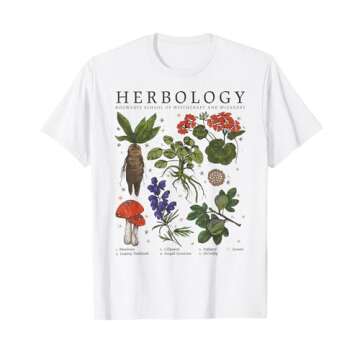 Harry Potter Herbology Plants Short Sleeve T-Shirt