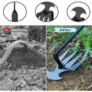 4 Teeth Manual Weed Puller Tool for Easy Weeding