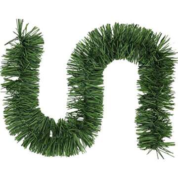 50 Foot Garland | Christmas Garland for Christmas Decorations Indoor or Outdoor | Non-Lit Soft Garland Christmas Decorations | Green Holiday Decor | Home Garden Artificial Greenery (1, 50 FT)